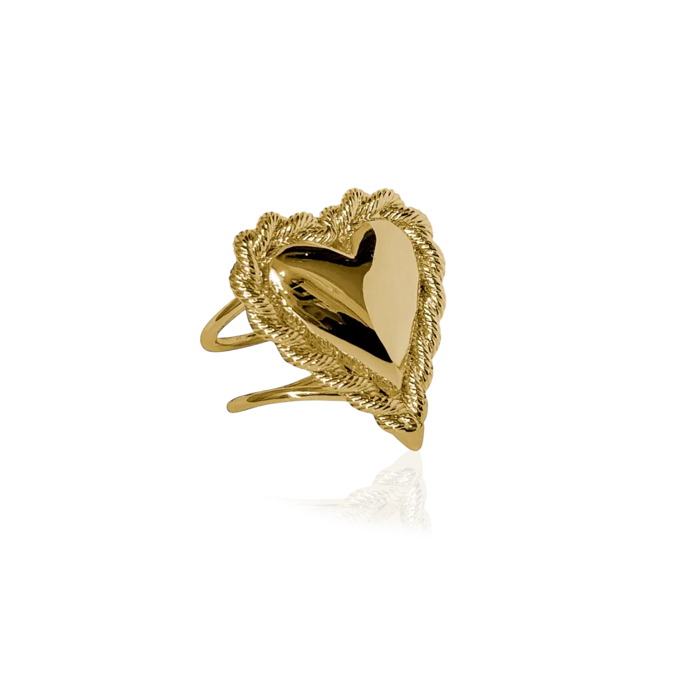 IOAKU Golden Devotion ring gull 3 cm bred