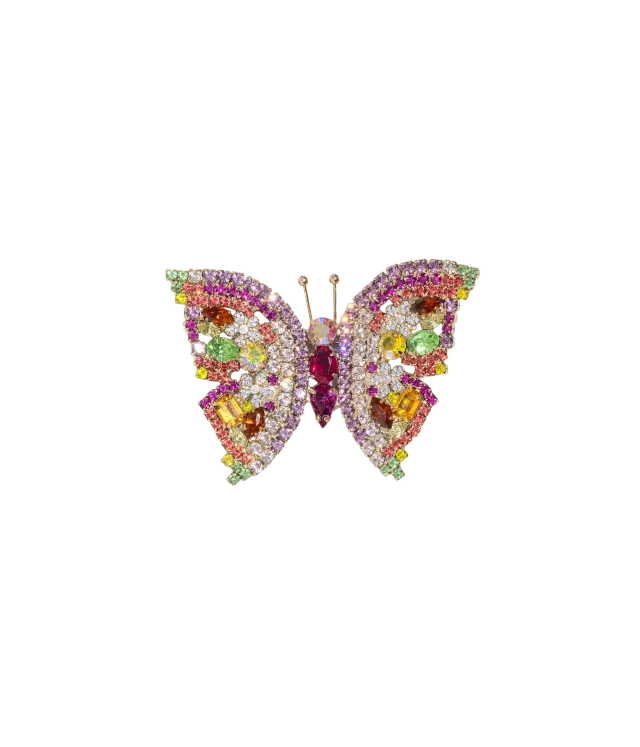 Loren Hope Butterfly liten brosje peridot krystall