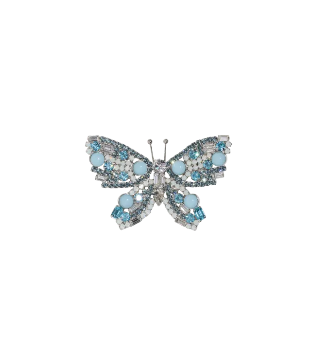 Loren Hope Small Butterfly brosje Smoked Sapphire small