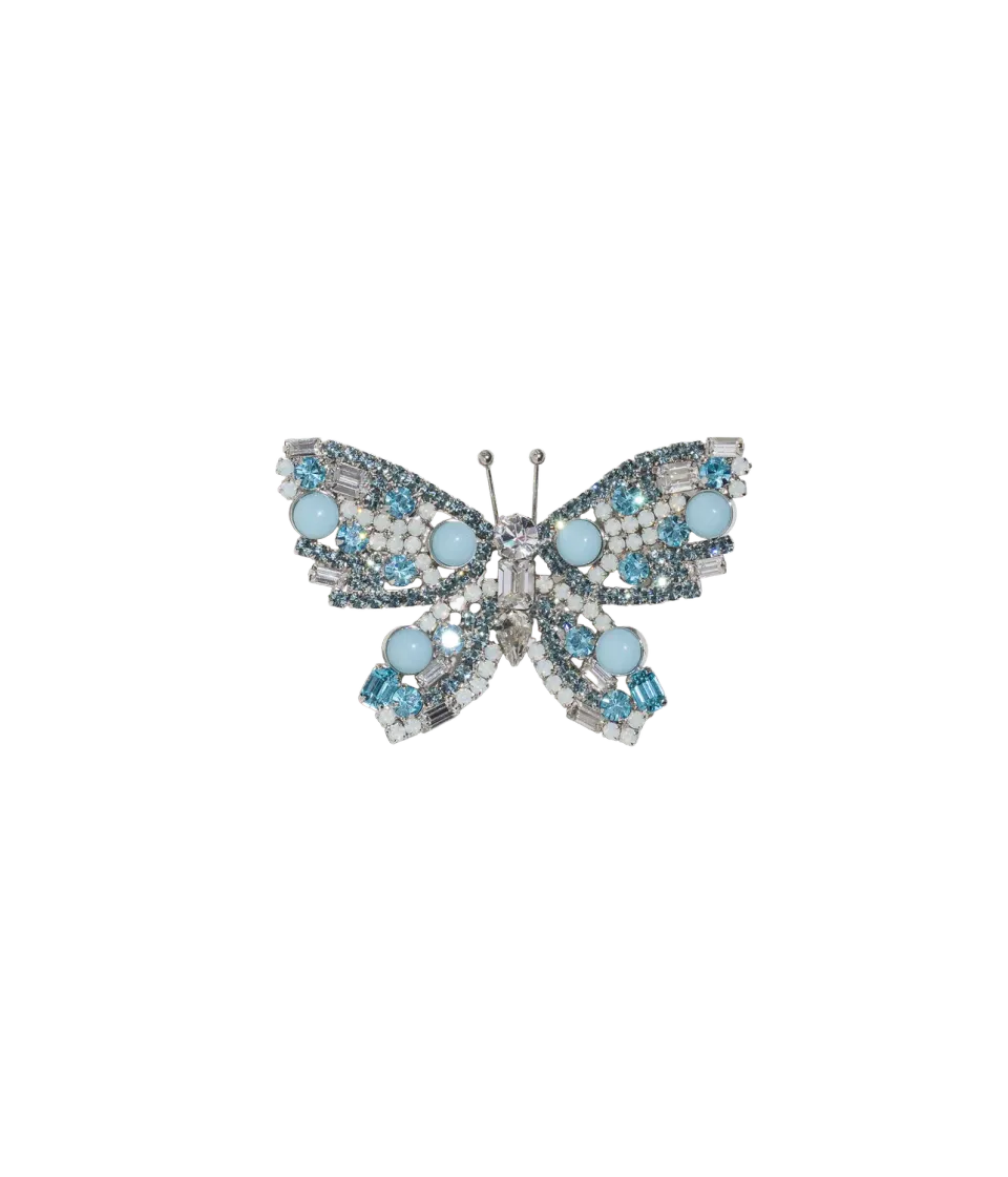 Loren Hope Small Butterfly brosje Smoked Sapphire small