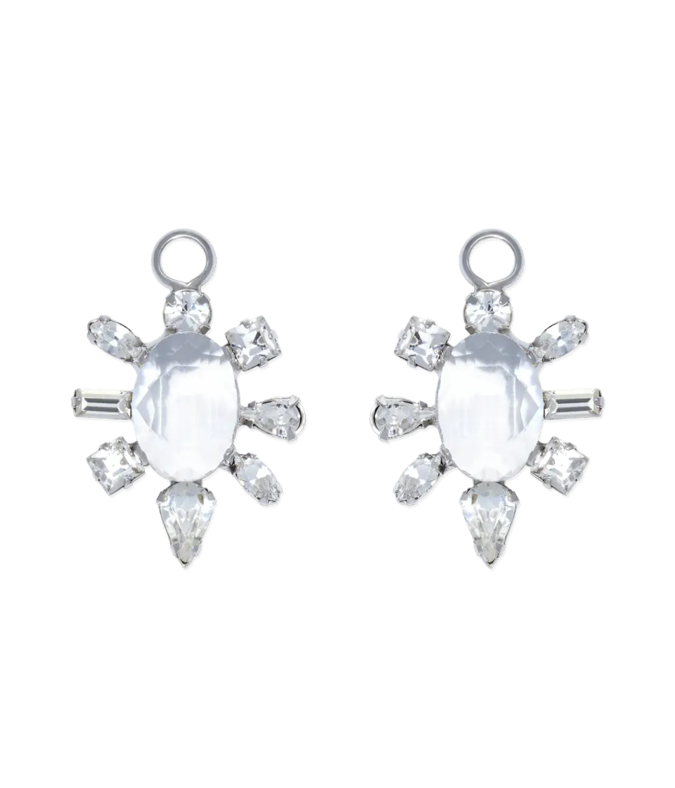 Loren Hope Crystal Burst charms sølv krystall