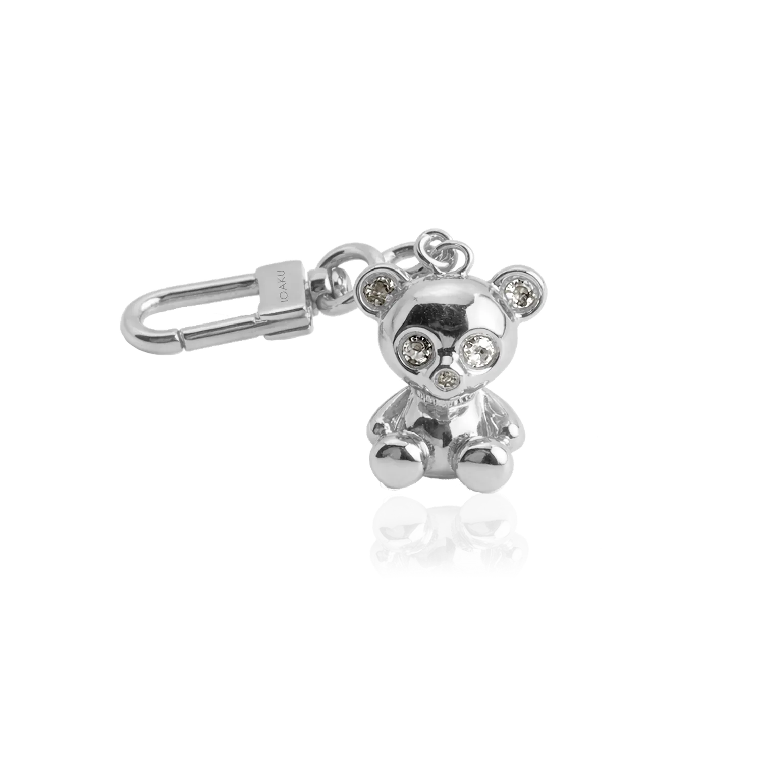 IOAKU Bear Skeleton veskeanheng hvit gull