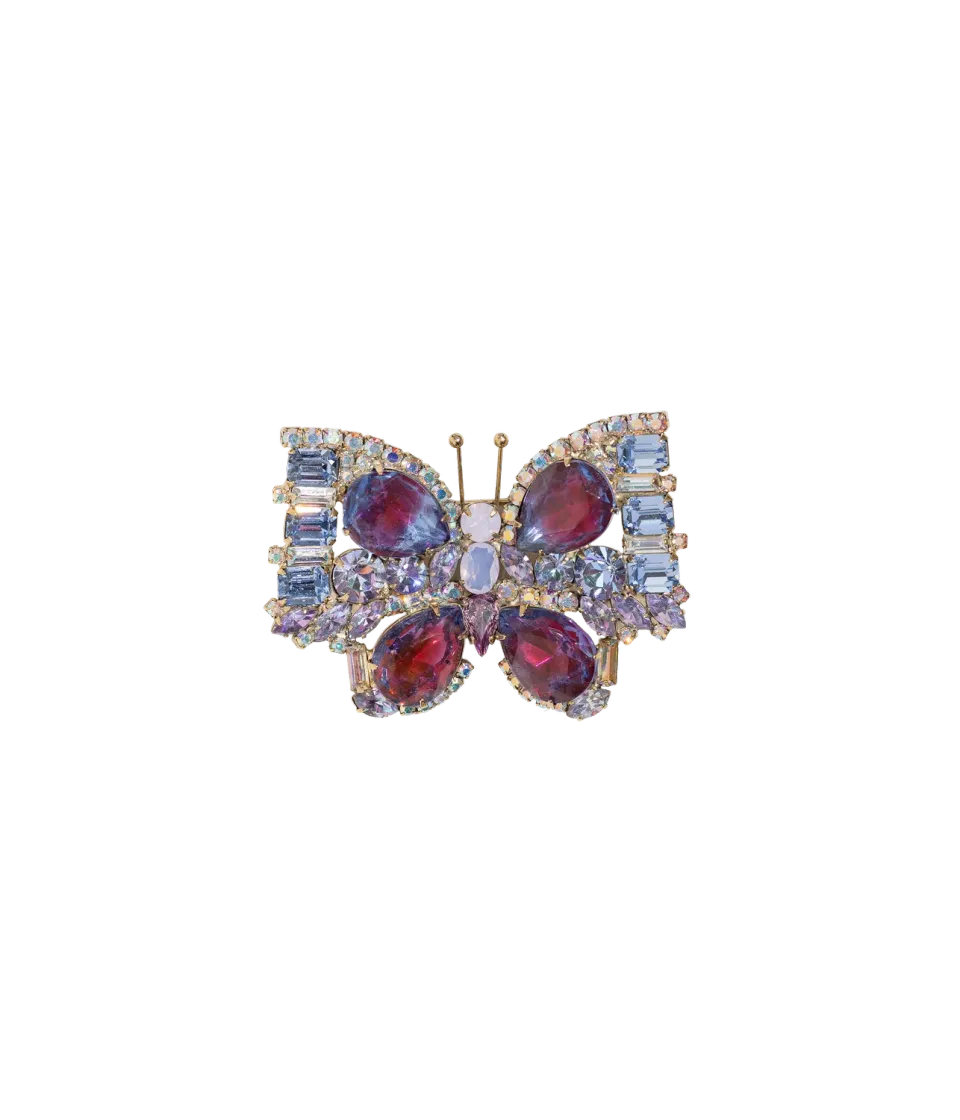 Loren Hope Butterfly Small brosje Light Sapphire glass