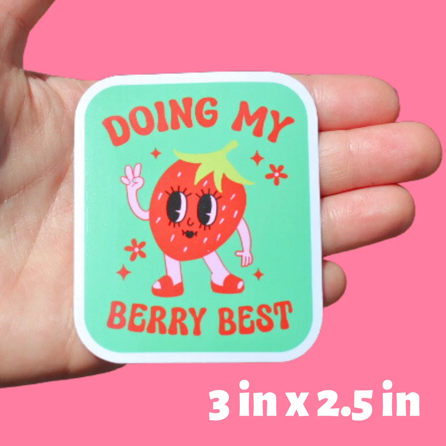 MiniKitty Doing My Berry Best klistremerke vinyl