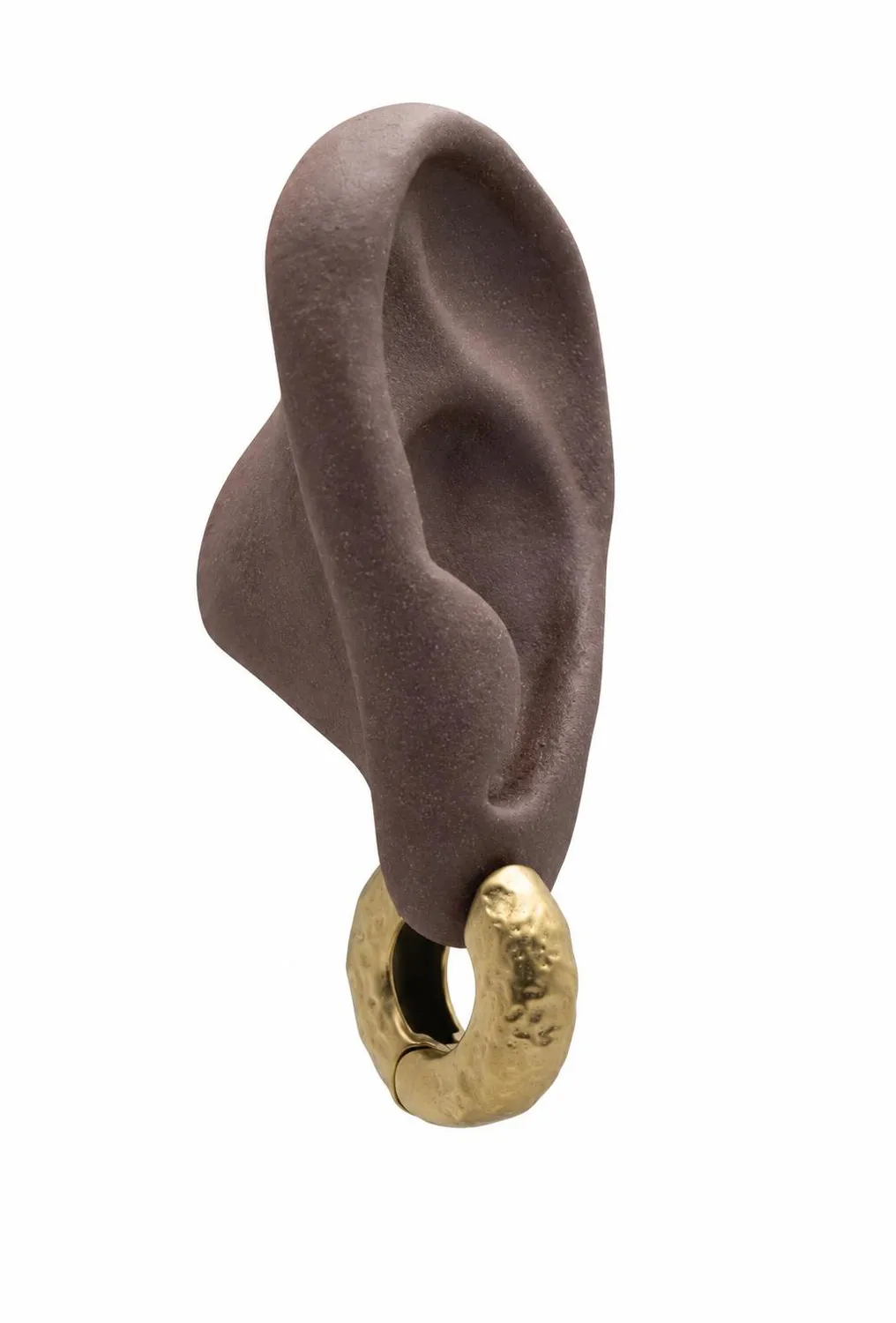 Wos Gunvor øredobber gull matte hoops