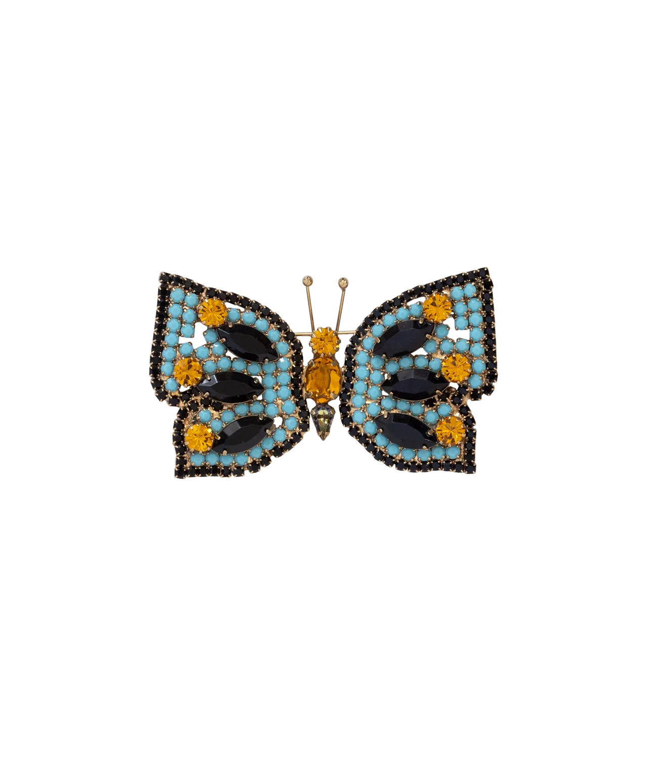 Loren Hope Butterfly Trio brosjesett 3 stk turkis