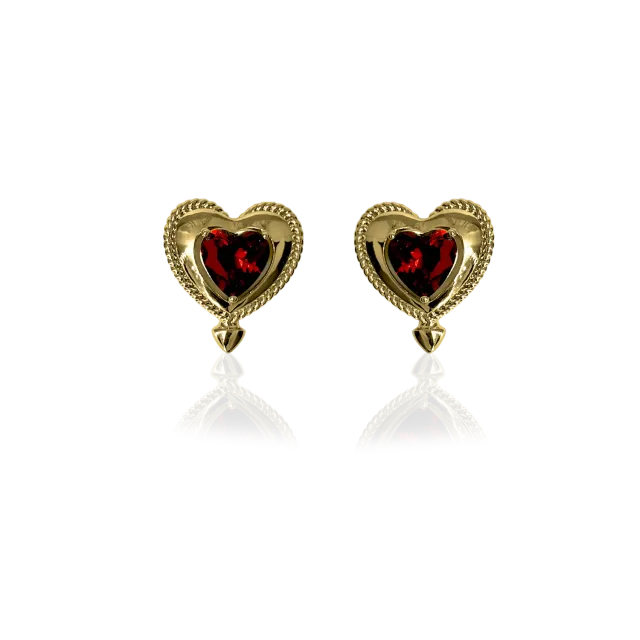 IOAKU Love Armor Stud øredobber gull 2,5 cm nikkelfri