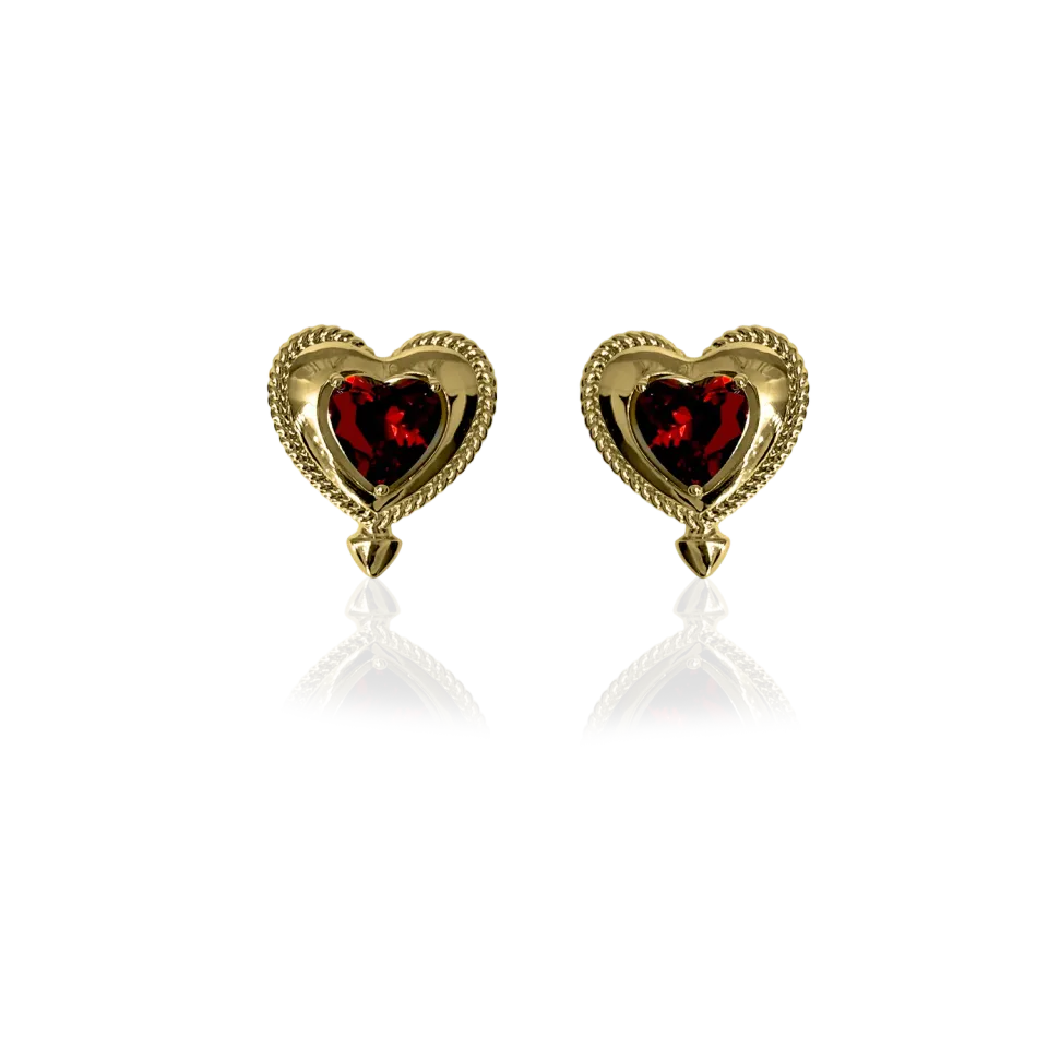 IOAKU Love Armor Stud øredobber gull 2,5 cm nikkelfri