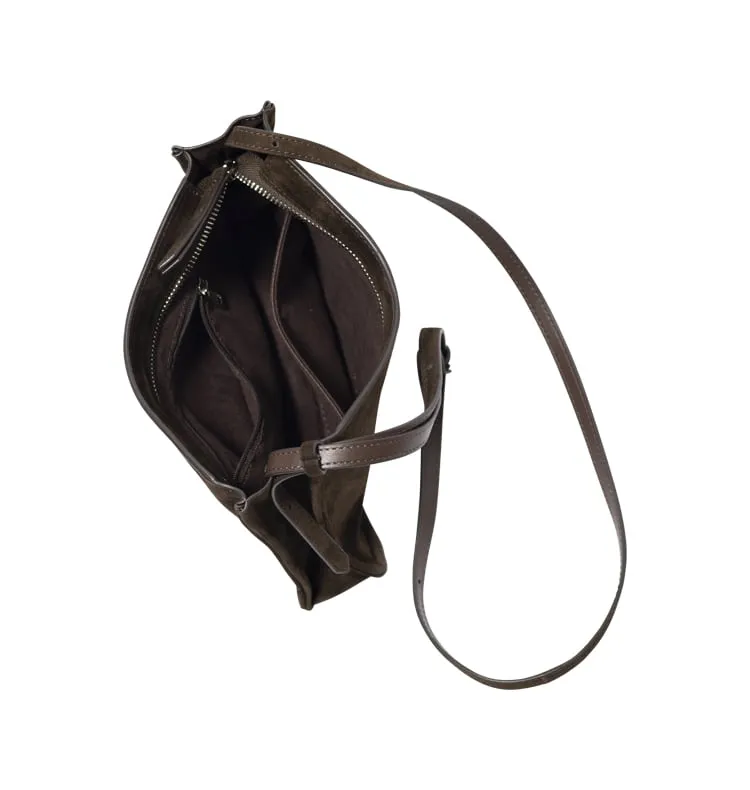 Wos Wos Up Anna veske coffee 24,5 cm skinn