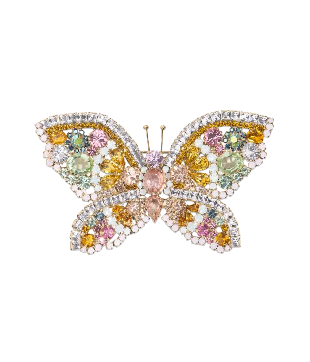 Loren Hope X-Large Butterfly brosje Topaz unika
