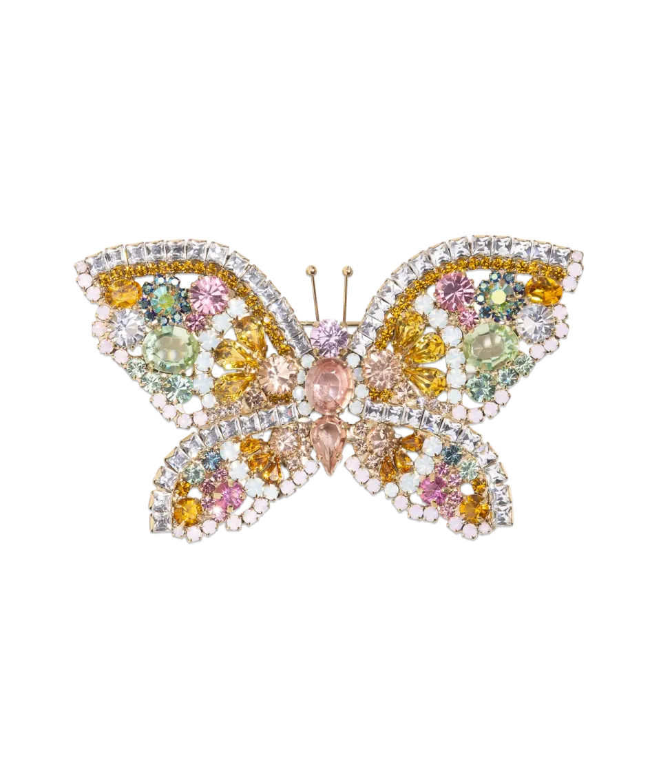 Loren Hope X-Large Butterfly brosje Topaz unika
