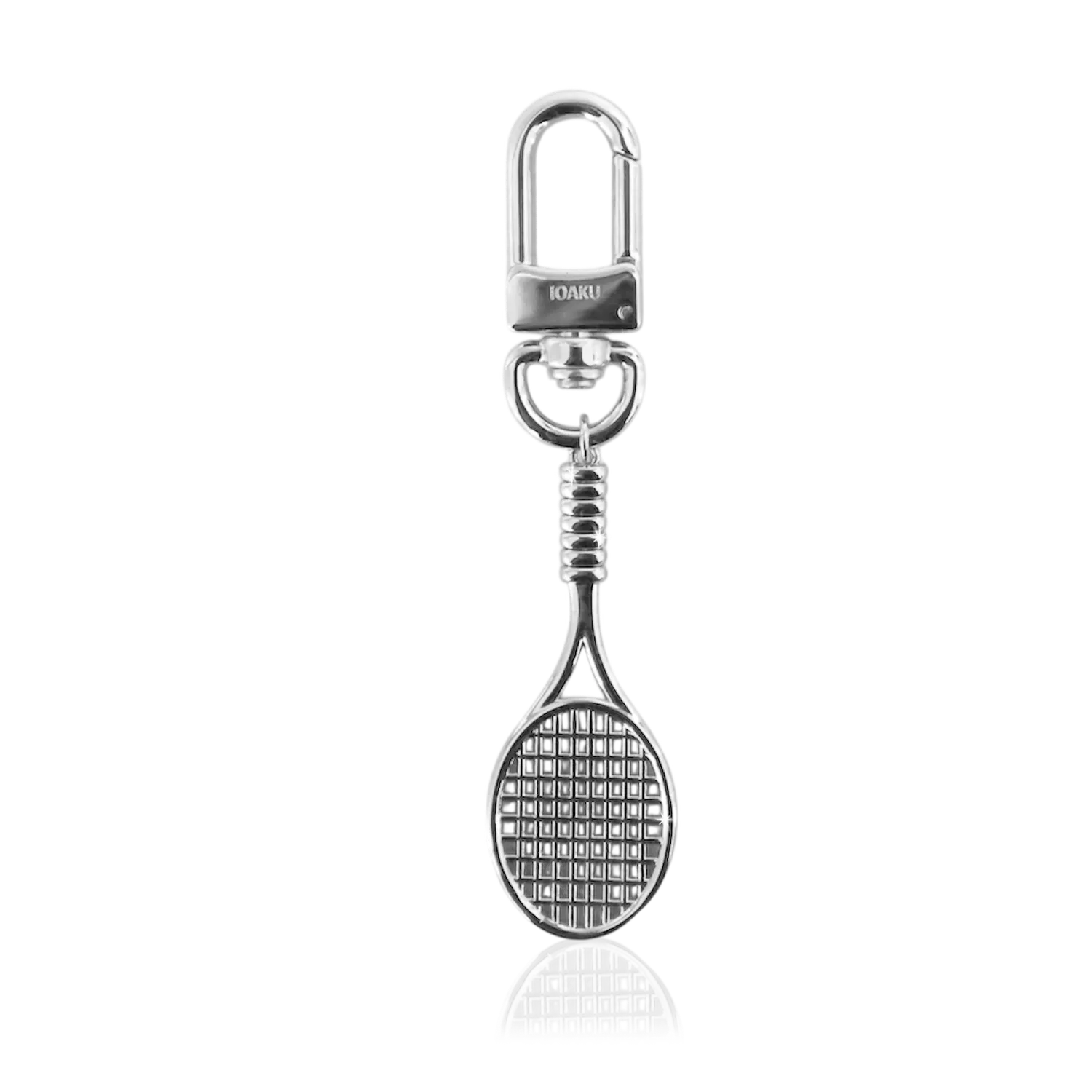 IOAKU Tennis Racket nøkkelring gull metall anheng