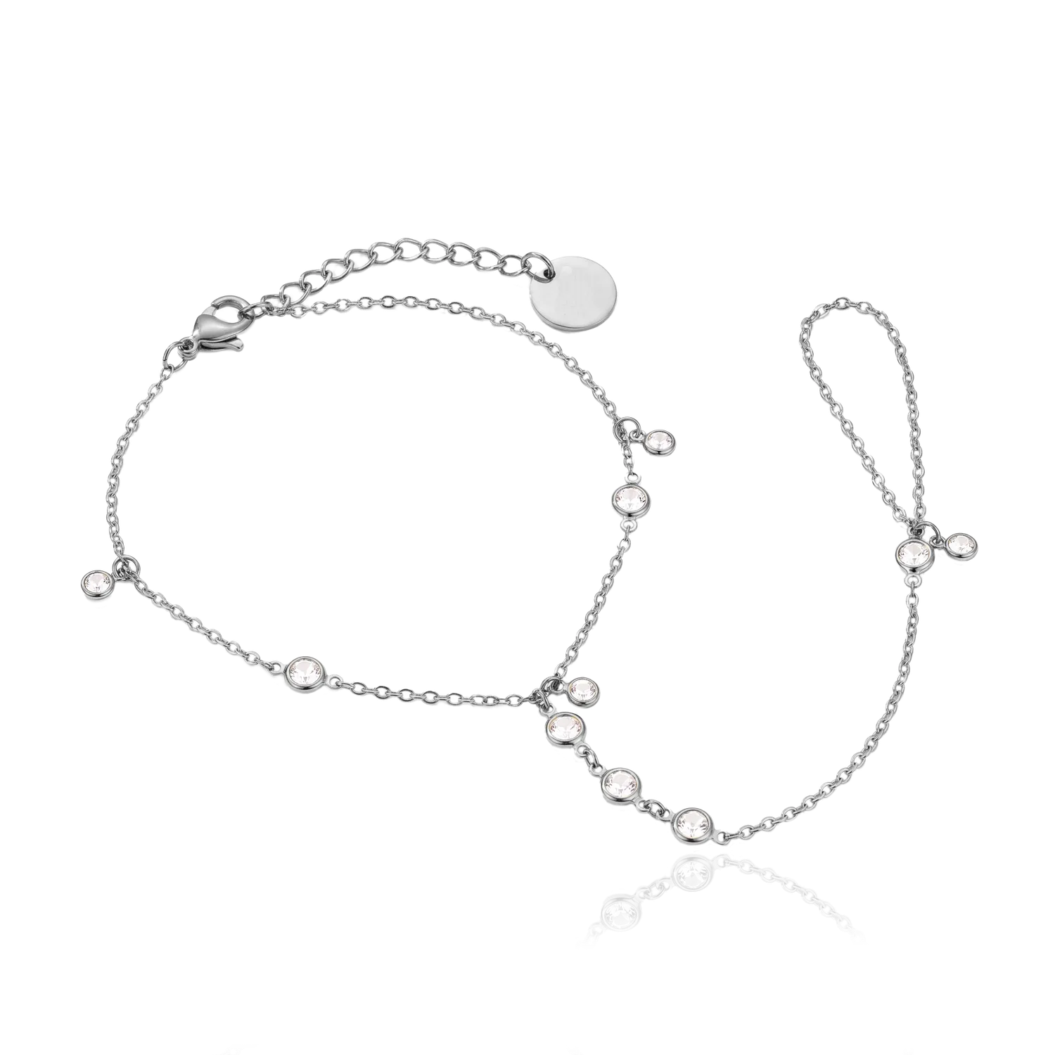 IOAKU Crystal Drop Allure armbånd gull stål