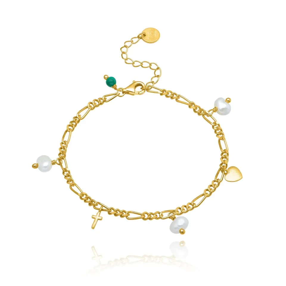 Wioga Trust Hope Love B-8094-GP armbånd 15,5-18cm
