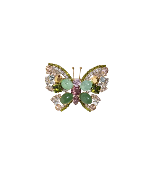 Loren Hope Small Butterfly brosje Jade