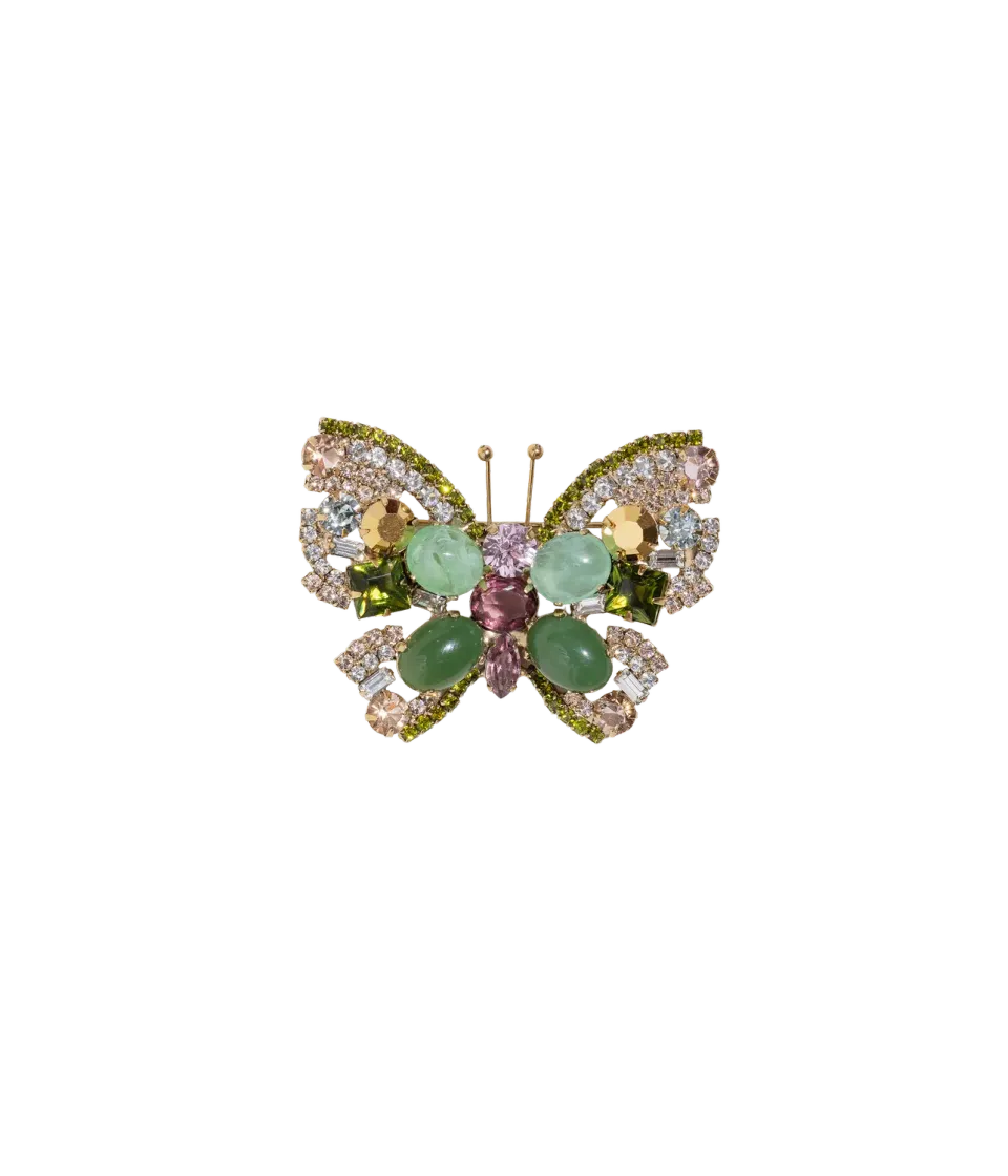 Loren Hope Small Butterfly brosje Jade