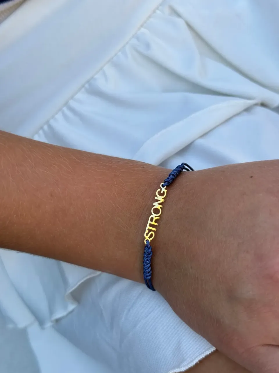 IOAKU Braided Strong armbånd hvit vanntett