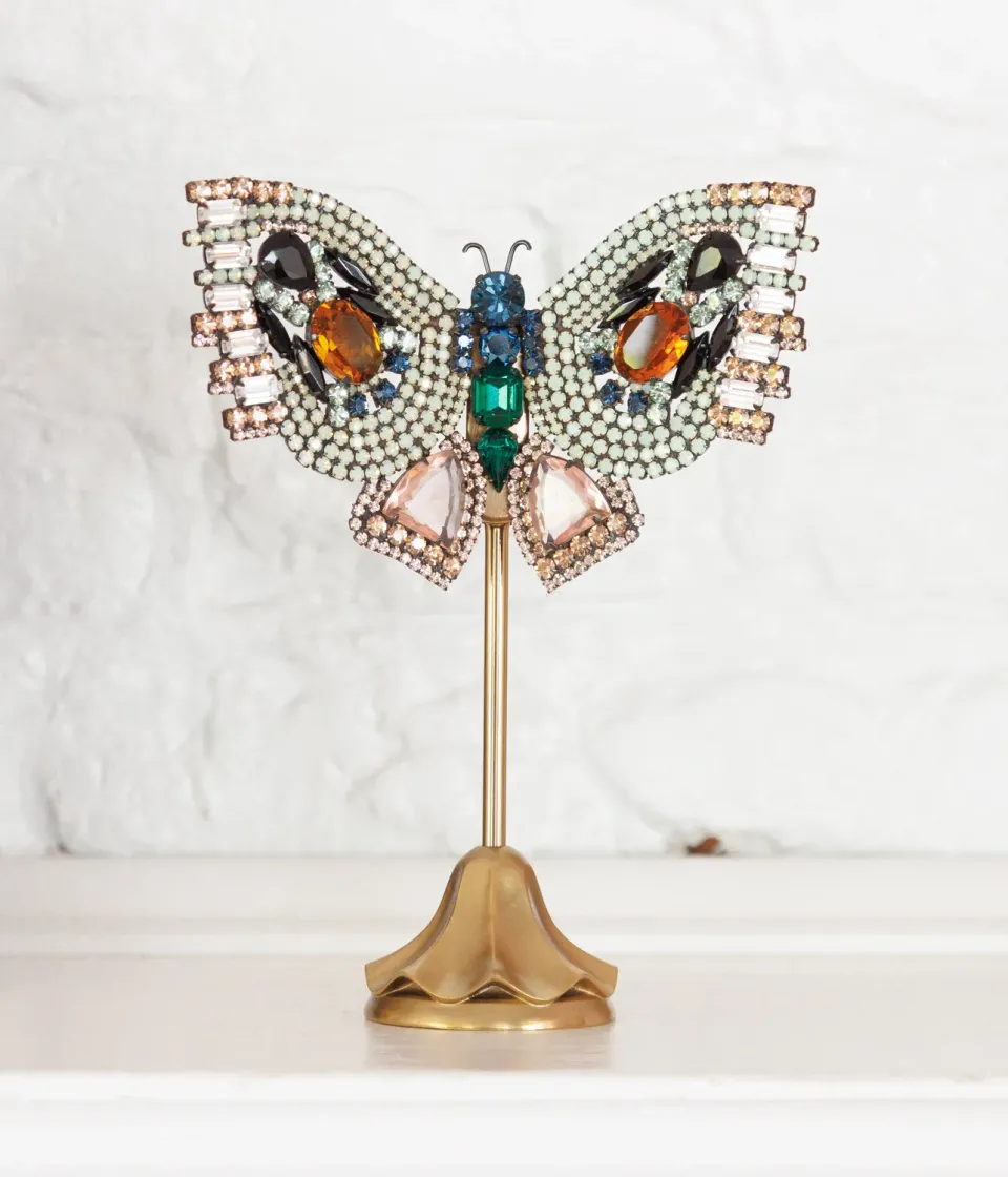Loren Hope Empress Medium Butterfly skulptur grønn