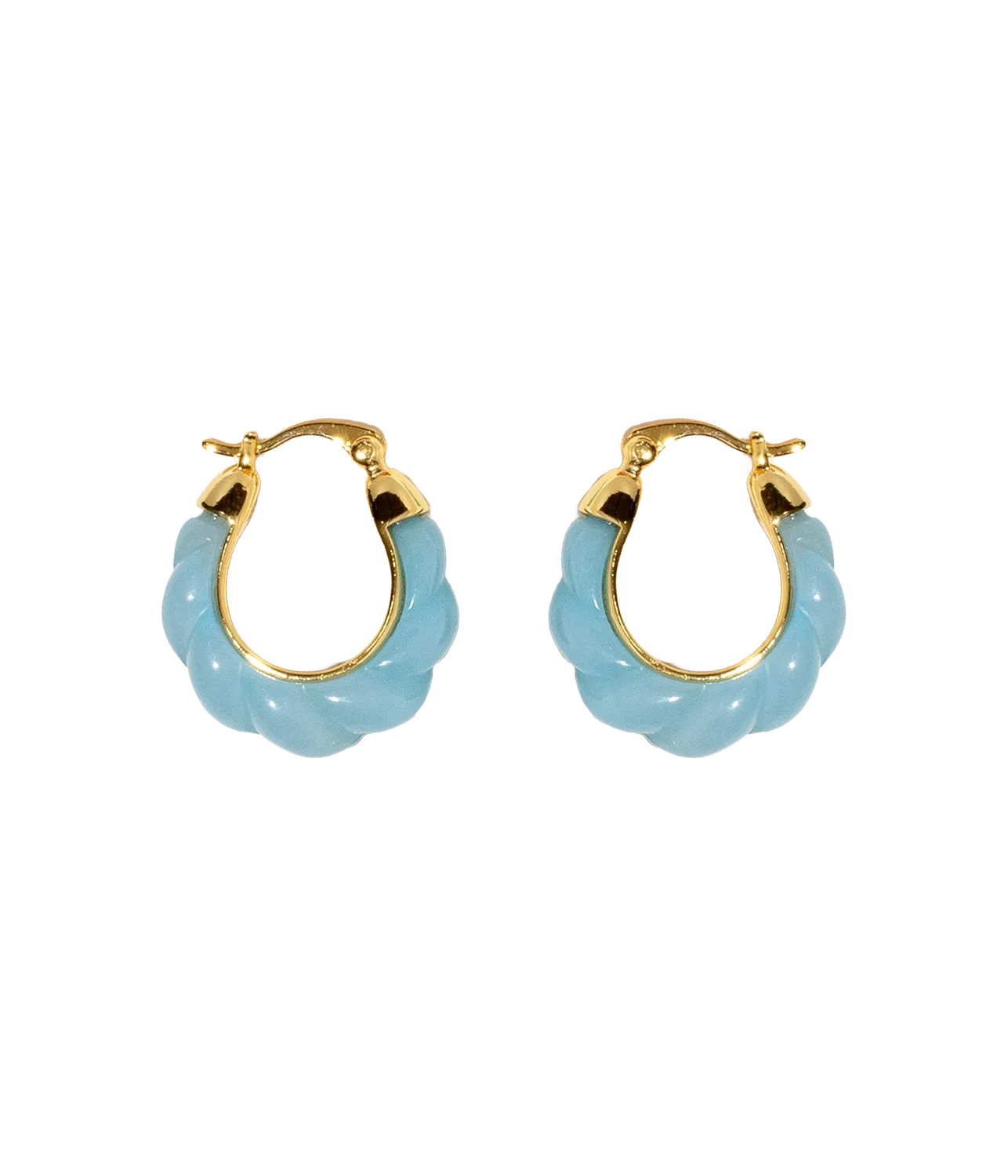 Loren Hope Alani Hoop øredobber turkis resin