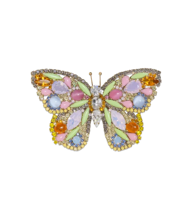 Loren Hope X-Large Butterfly brosje Citrine unika