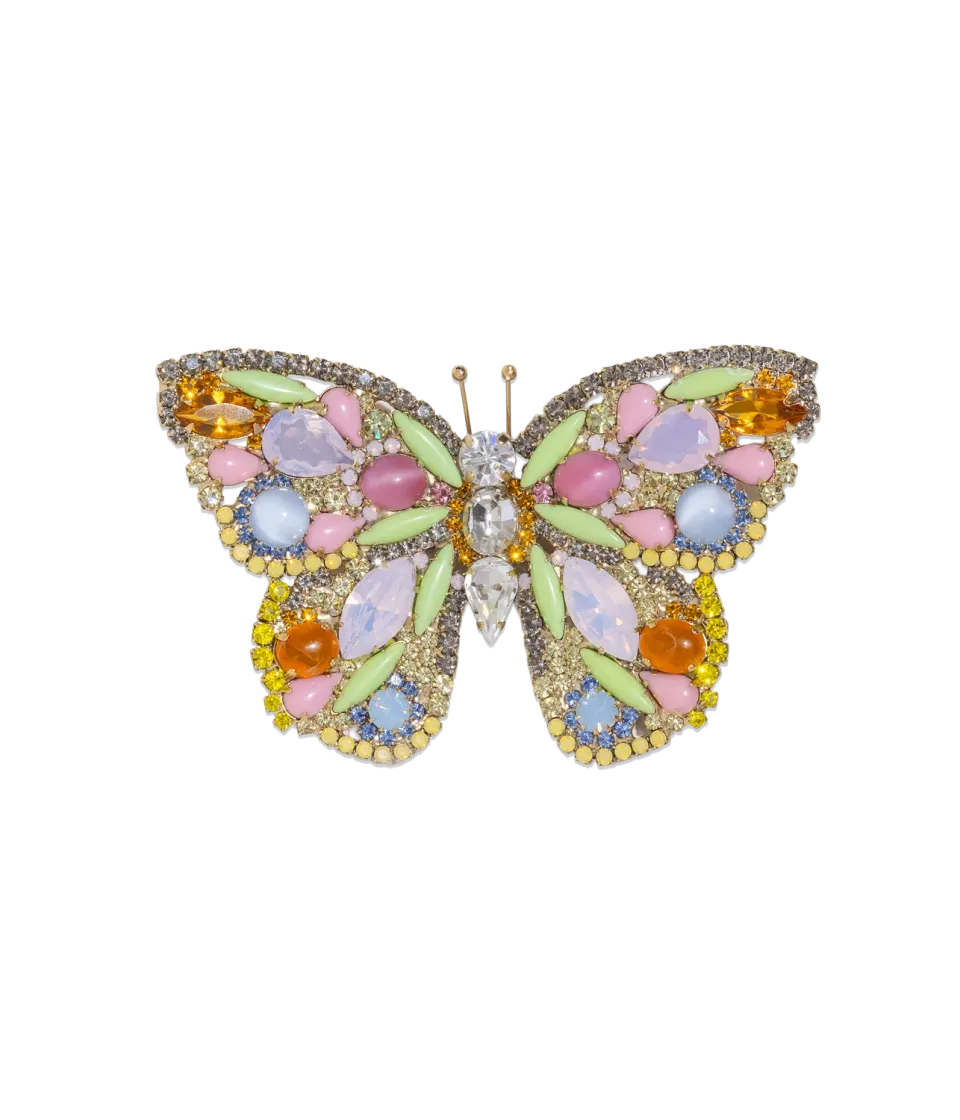 Loren Hope X-Large Butterfly brosje Citrine unika