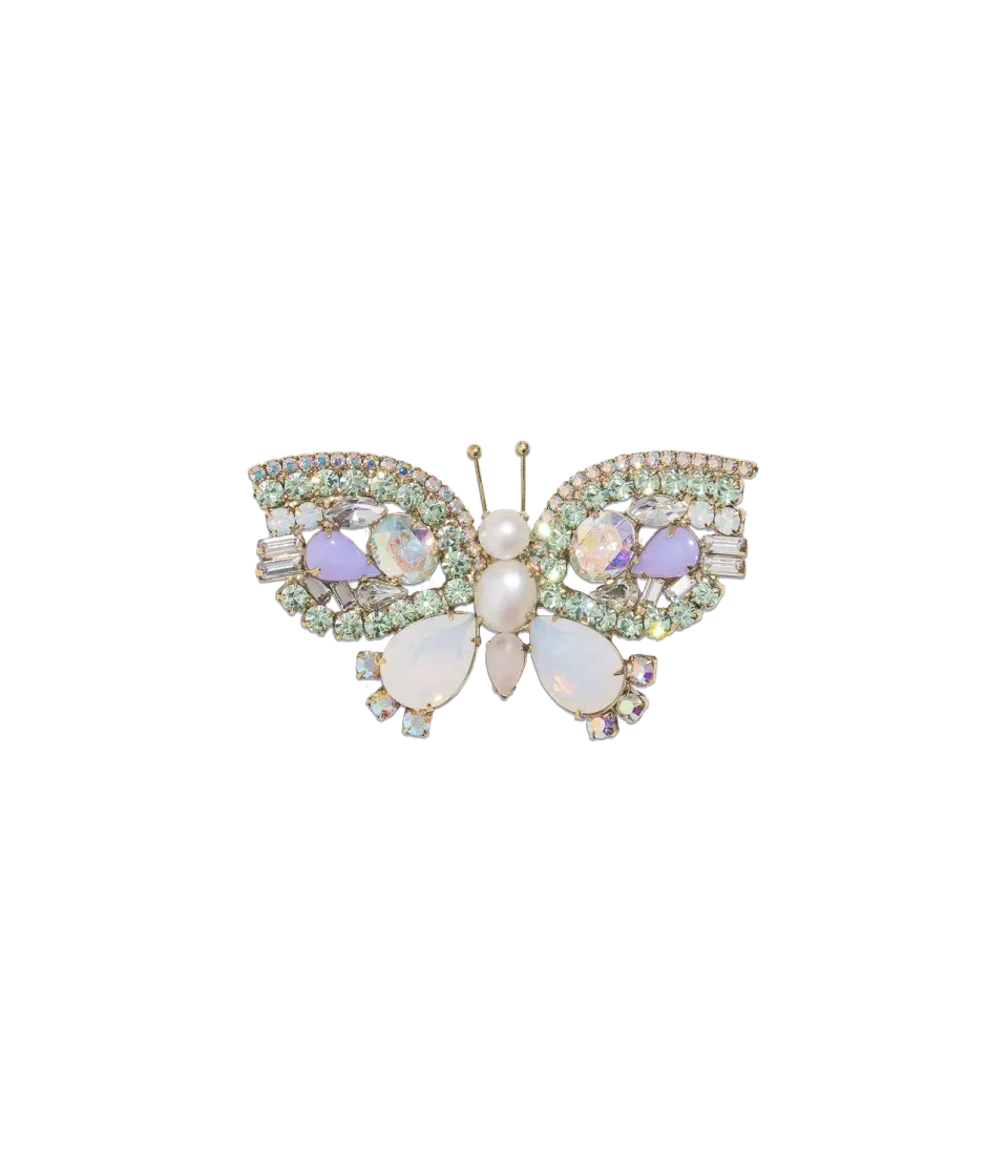 Loren Hope Small Butterfly brosje Chrysolite small