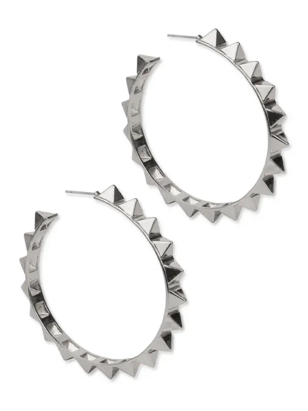 pfg Stockholm Stud Hoop øredobber sølv rhodium