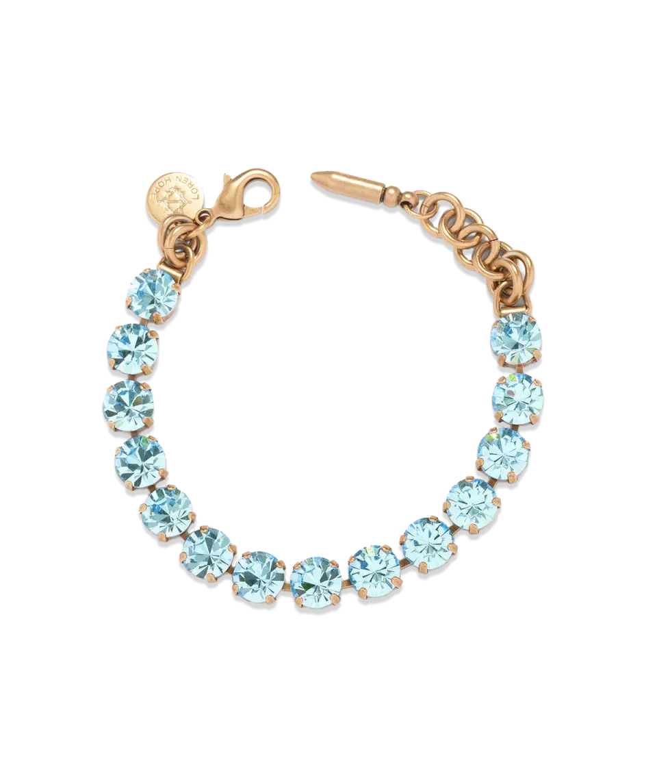 Loren Hope Arista armbånd aqua gull 16,5+2,5 cm