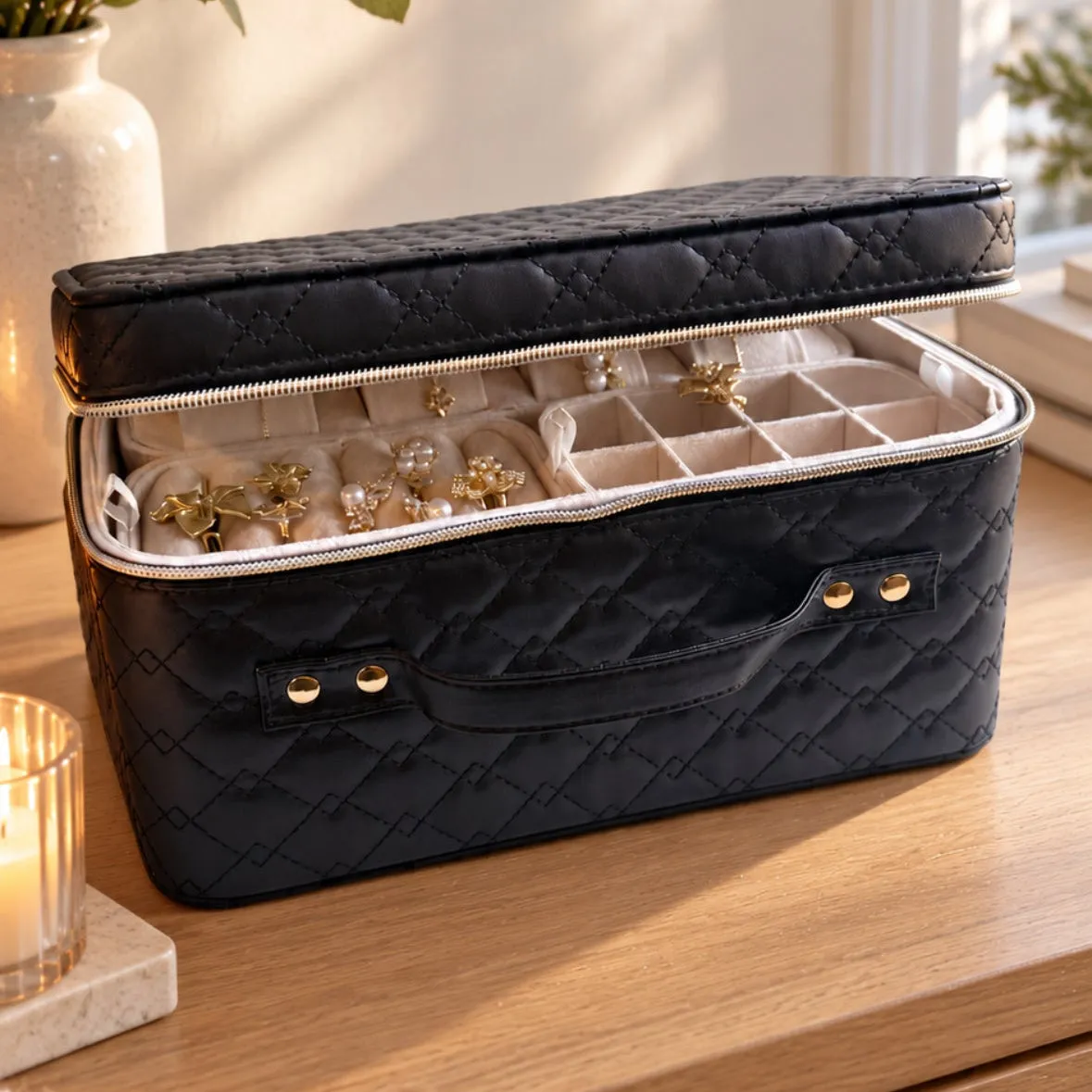 IOAKU December Box smykkeboks gull 24 deler
