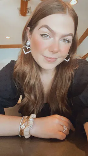 Loren Hope Cupid hjerteøredobber blush krystall