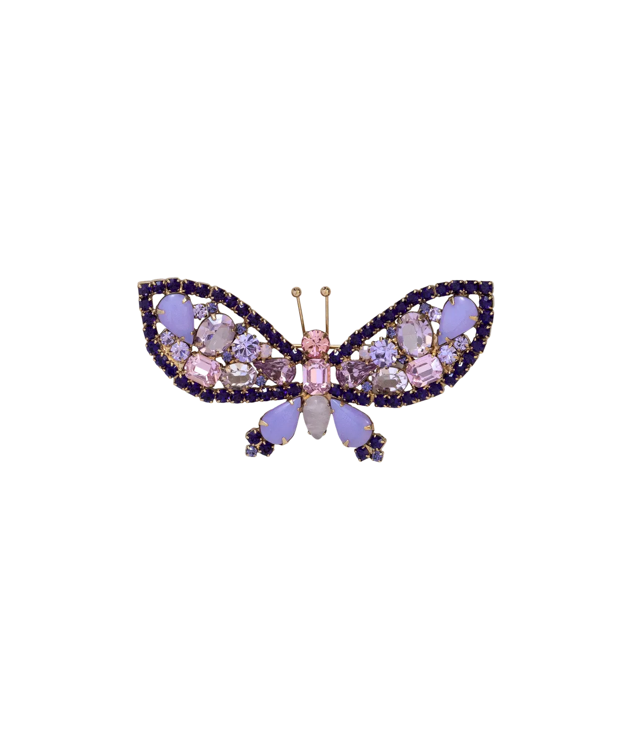 Loren Hope Butterfly Trio brosje lilla 3-pak vintage