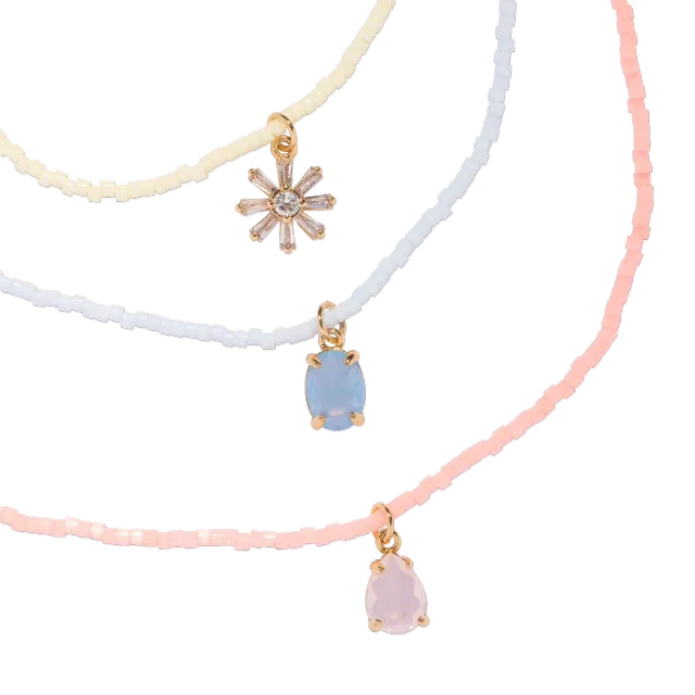 Loren Hope Maya Seed Bead halssmykke blå gull