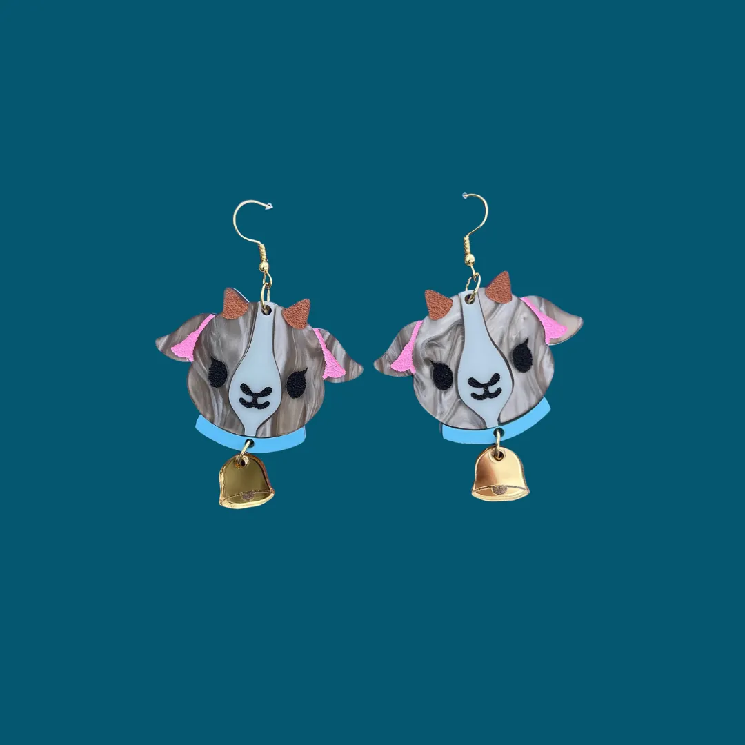 MiniKitty Goat Earrings øredobber akryl allergivennlig