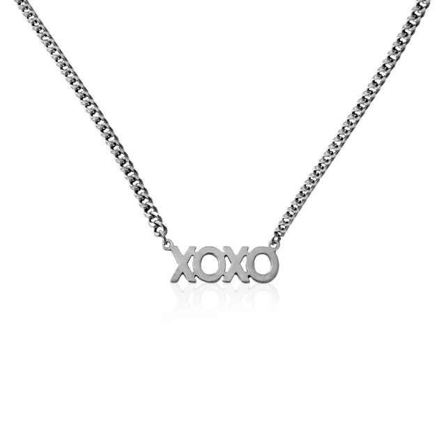 IOAKU XOXO Statement Chain halskjede gull