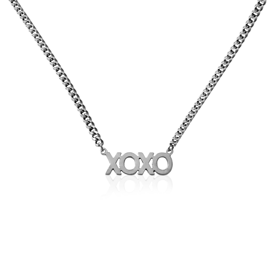 IOAKU XOXO Statement Chain halskjede gull