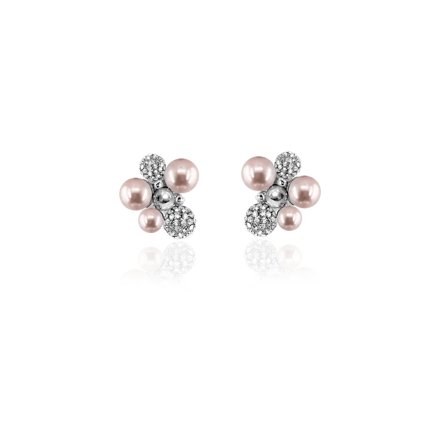 IOAKU Berry Pearl Sparkle Studs øredobber lys rosa