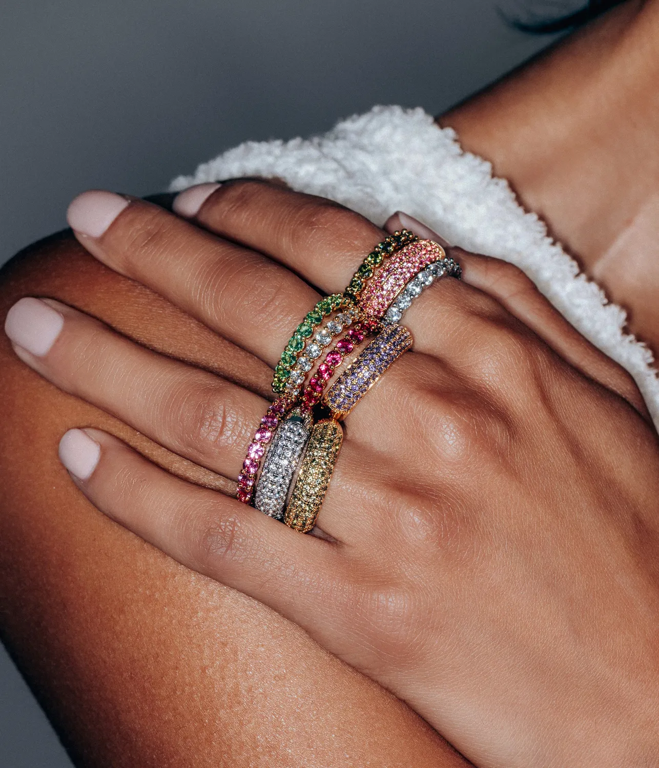 Loren Hope Theo Ring eternityring Rose str 6-9