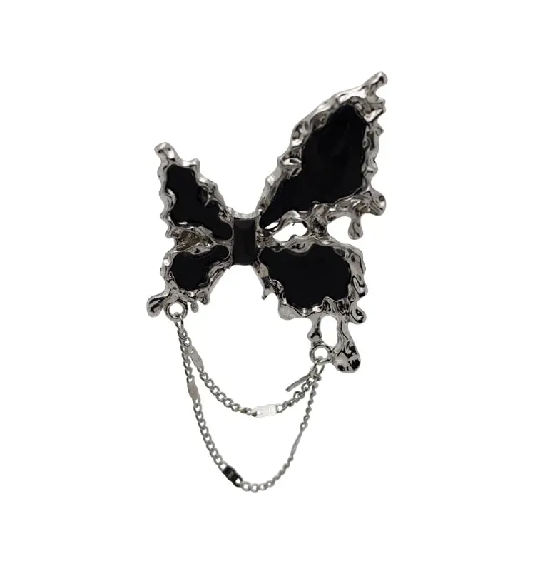 Wos Papillon brosje sølv 8 cm