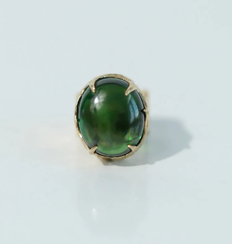Wos Draco ring messing justerbar stein