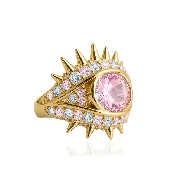 IOAKU Elecktra Sparkle Eye ring multi messing