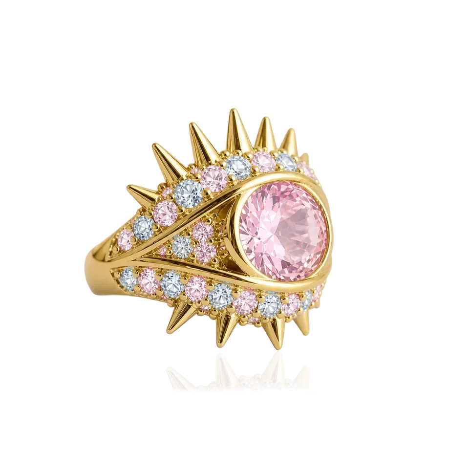 IOAKU Elecktra Sparkle Eye ring multi messing