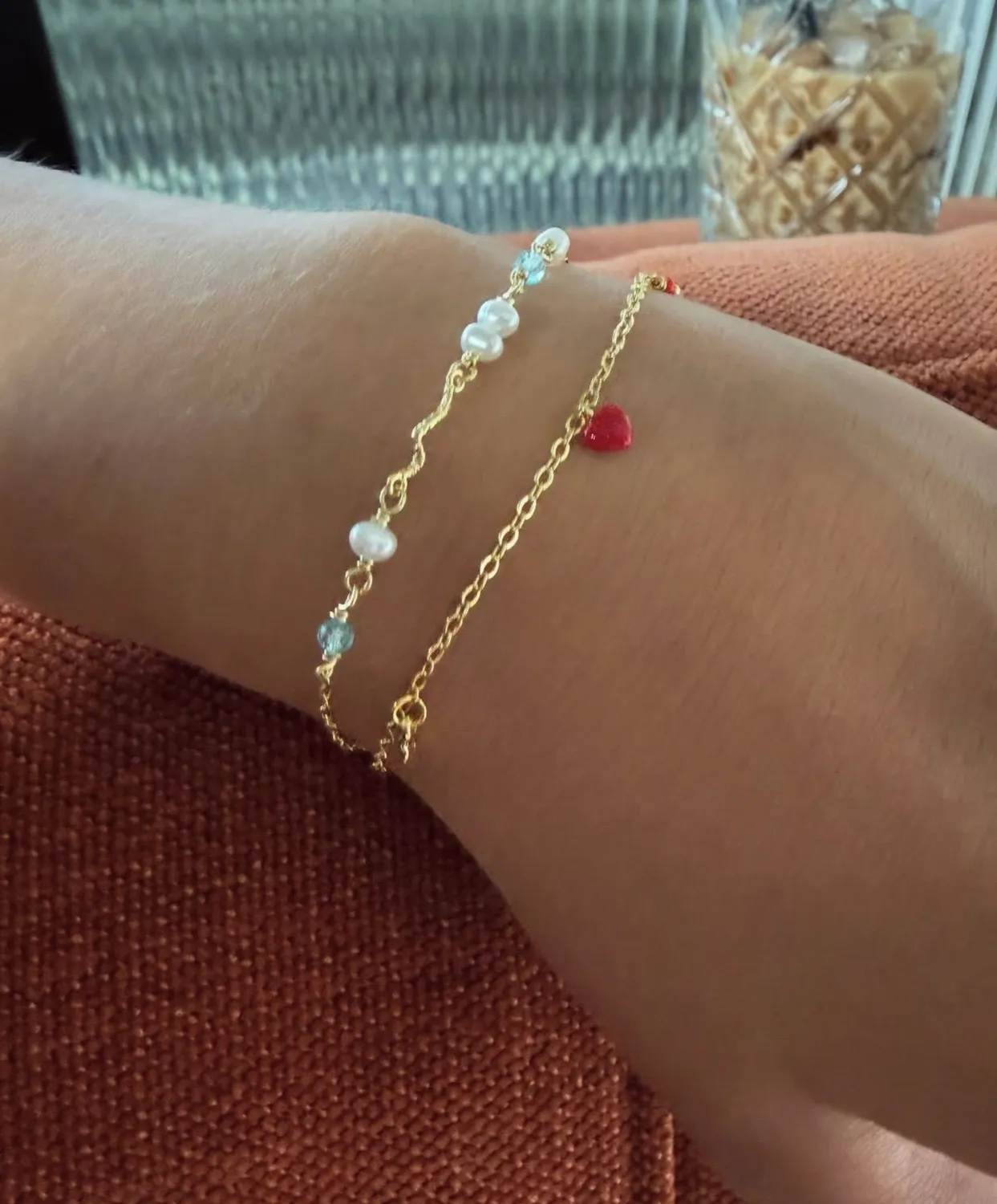 Wioga Alva armbånd forgylt 15,5 cm nikkelfritt