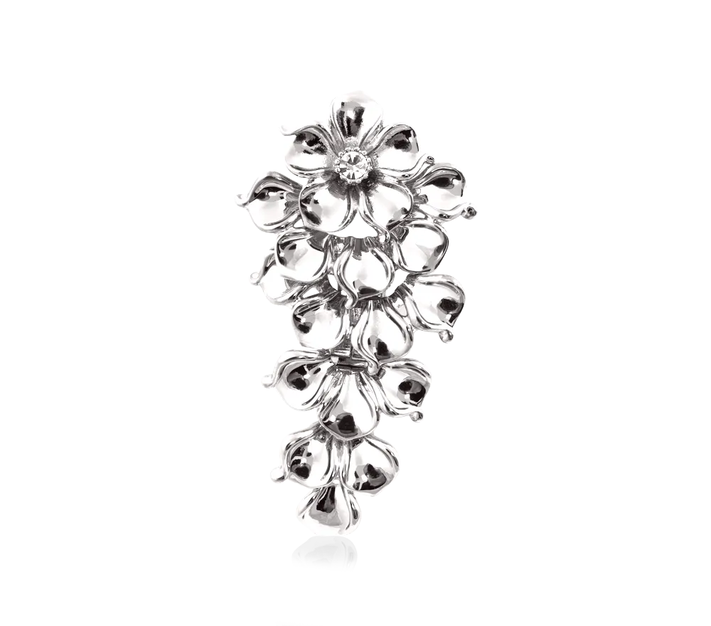 IOAKU La Fleur brosje 5x3 cm gull