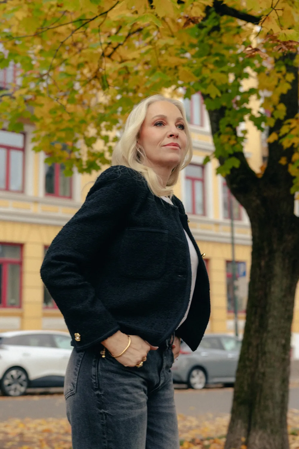 Janne Formoe Jetsetjakka jakke Svart ullblanding