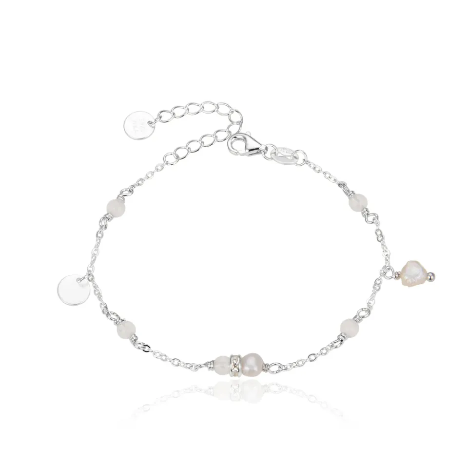 Wioga Josefine armbånd sølv 16-18 cm quartz