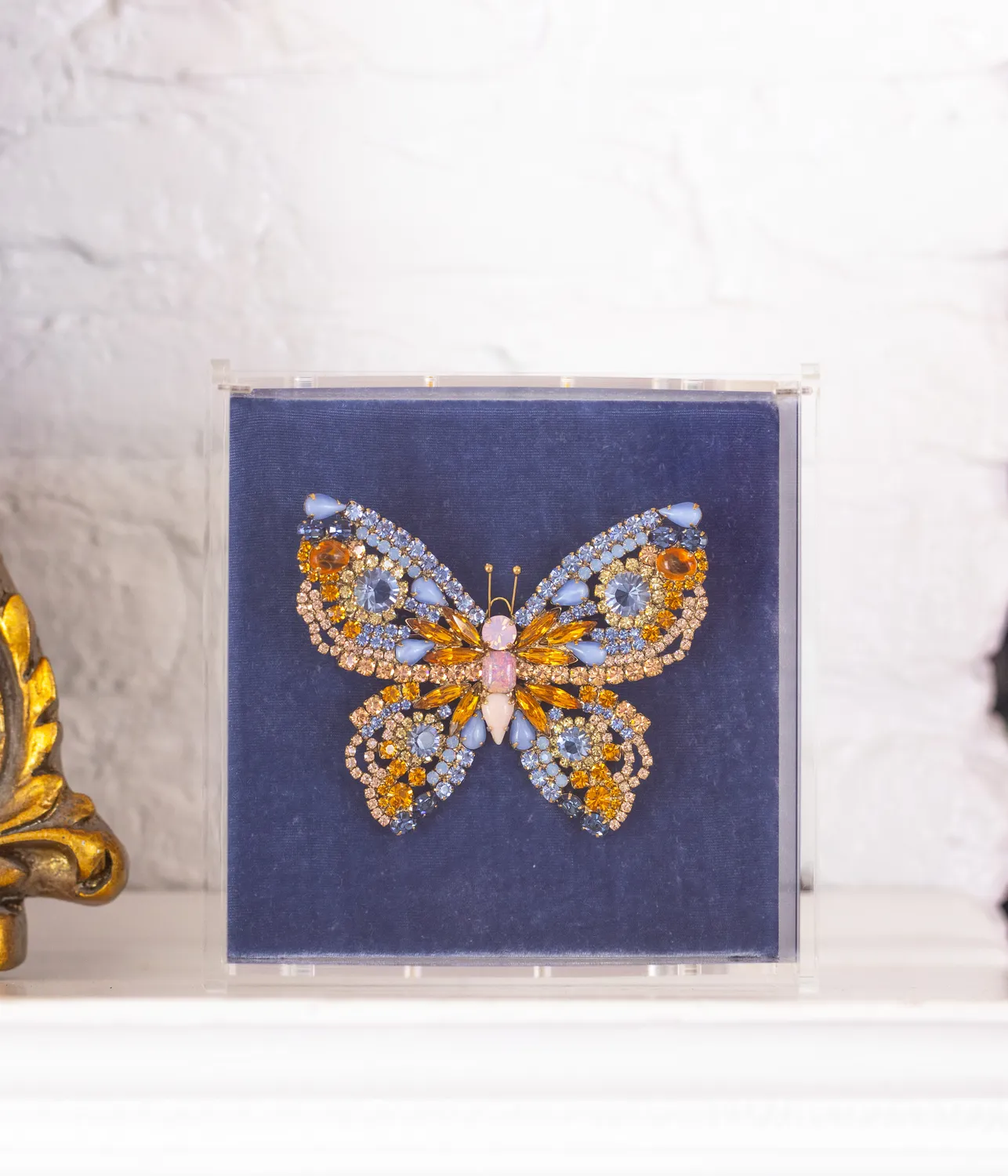 Loren Hope X-Large Butterfly brosje Topaz Sapphire