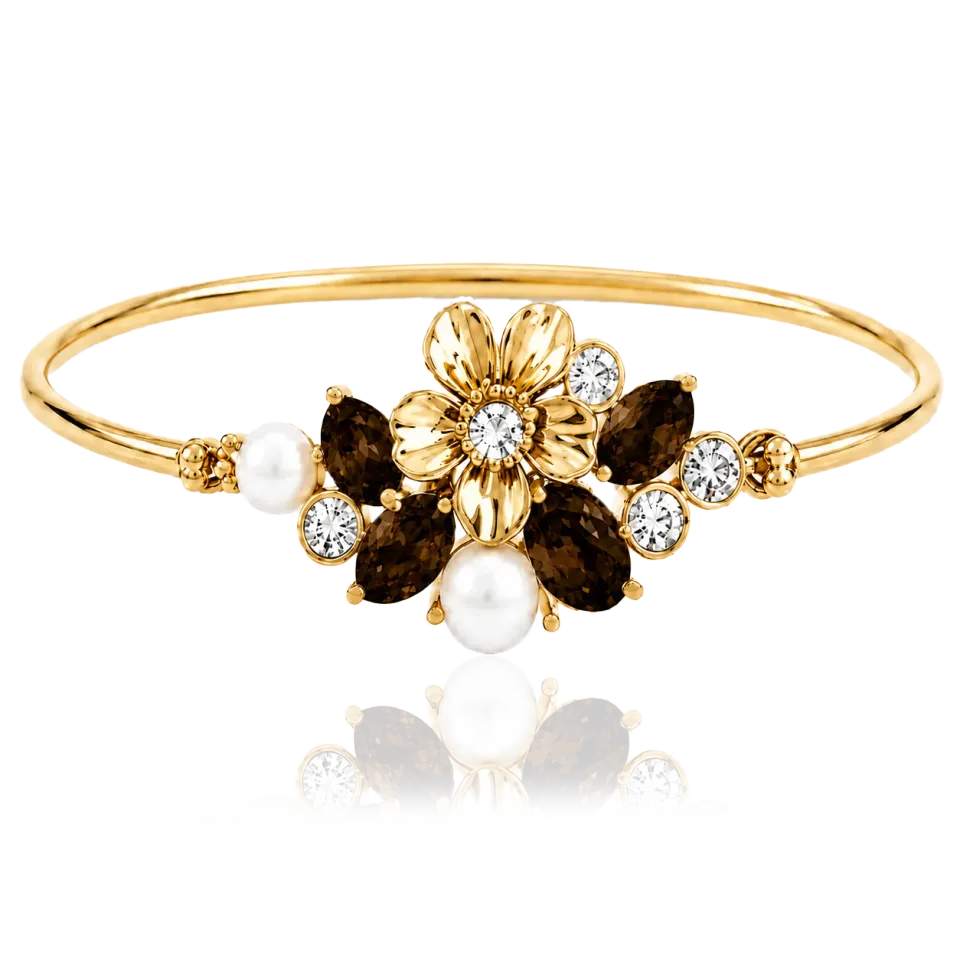 IOAKU La Fleur Garden Cuff armbånd espresso 16 cm