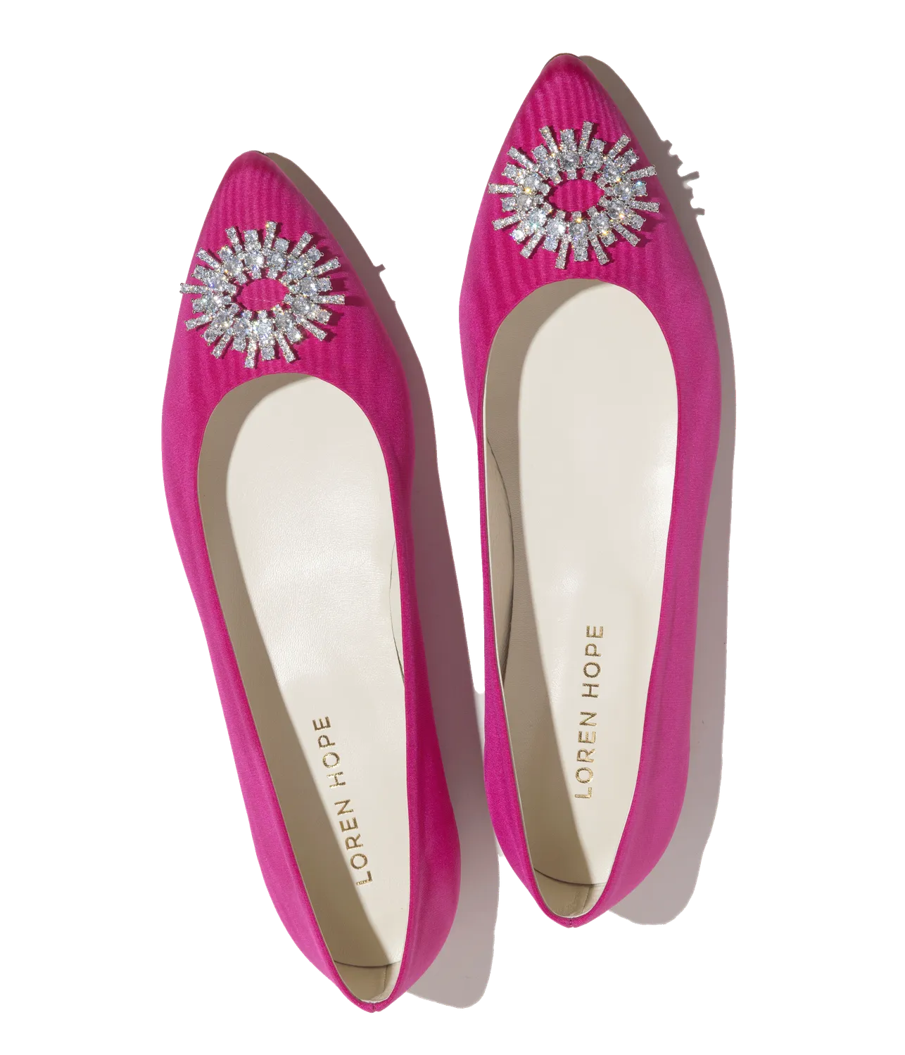 Loren Hope Stevie ballerina rosa silke str 37-41 spiss