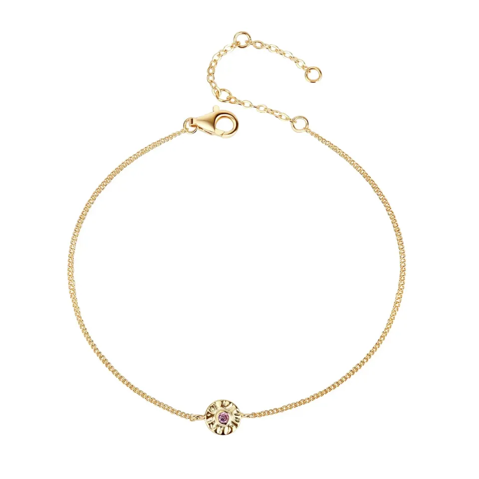 Wioga Charlene armbånd forgylt 15,5–18 cm