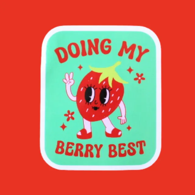 MiniKitty Doing My Berry Best klistremerke vinyl